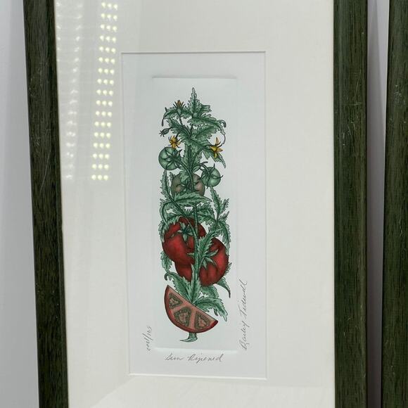 Bailey Tidwell still life vegetable lithographs framed signed numbered titled - Picture 4 of 11